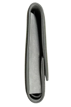 3-Watch Black Togo & Gray Suede Leather Watch Case