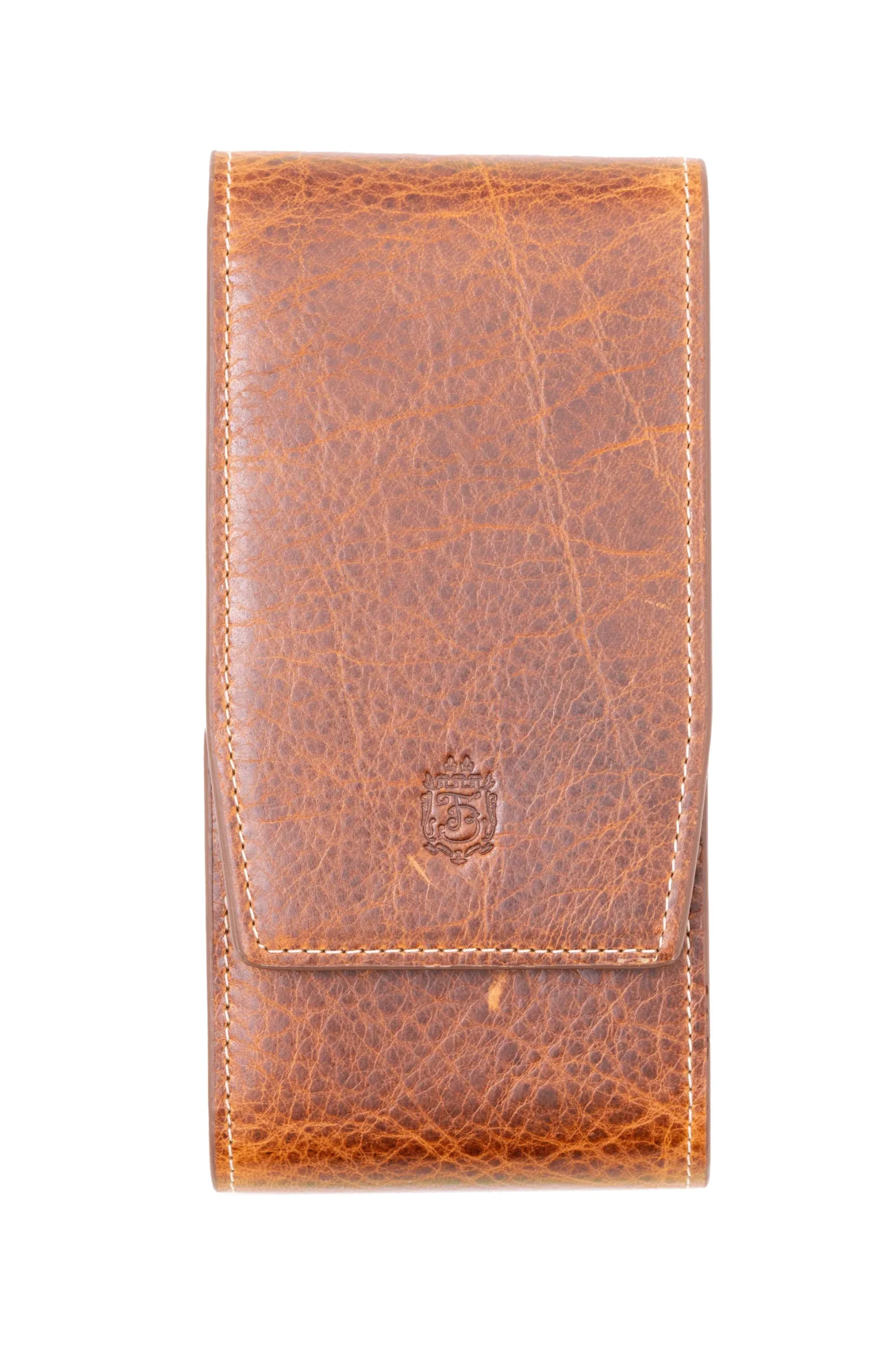 2-Watch Saddle Brown & Sunflower Suede Leather Watch Case