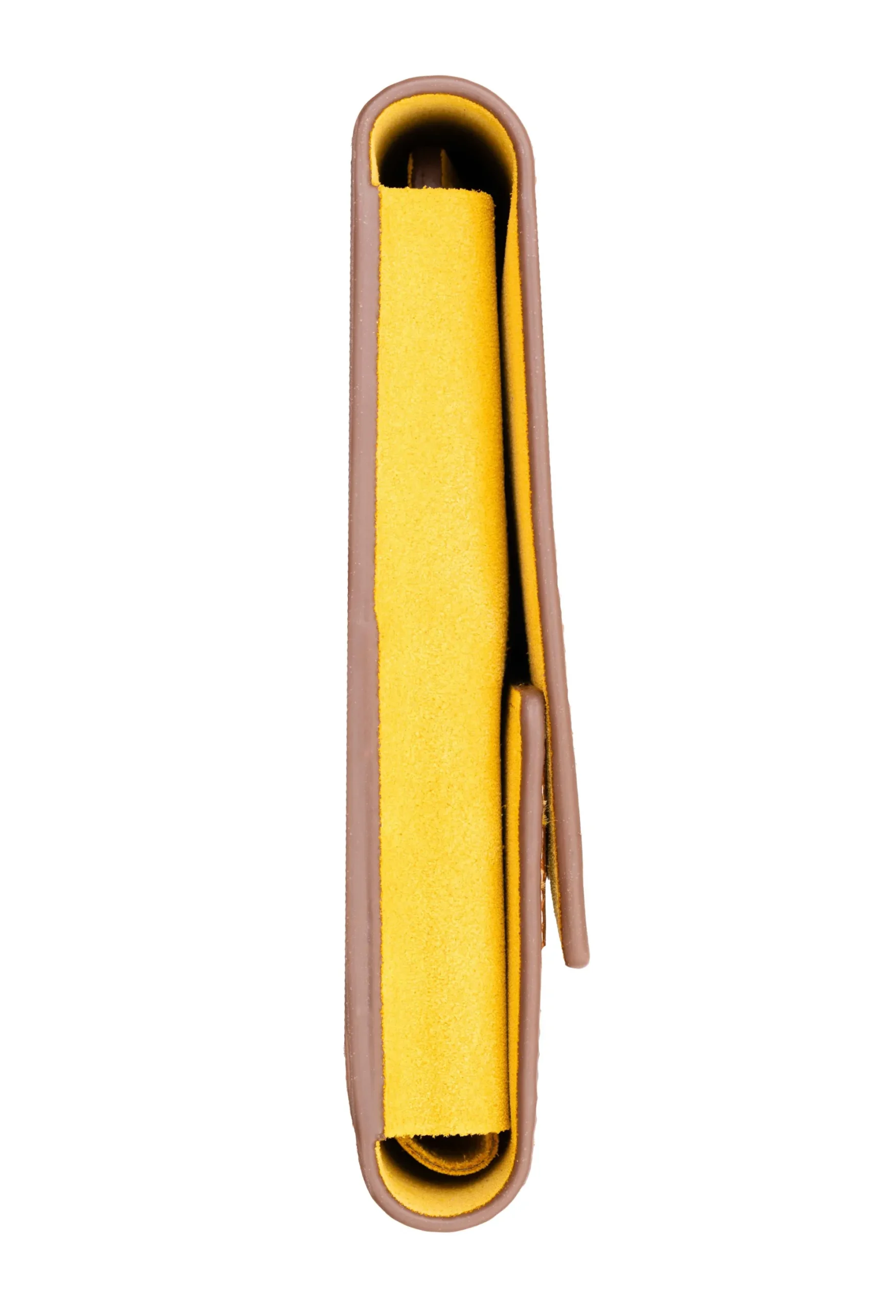 3-Watch Saddle Brown & Sunflower Suede Leather Watch Case
