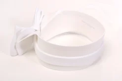 White Butterfly Marcella Pique Bow Tie