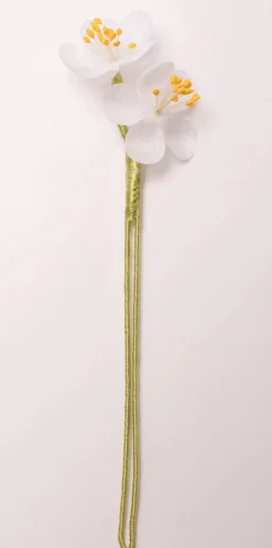 White Cherry Blossom Boutonnière Flower