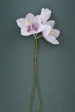 White Ixia Boutonnière Flower
