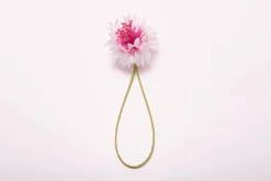 White & Magenta Cornflower Boutonnière Flower