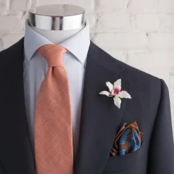 White Orchid Boutonnière Flower