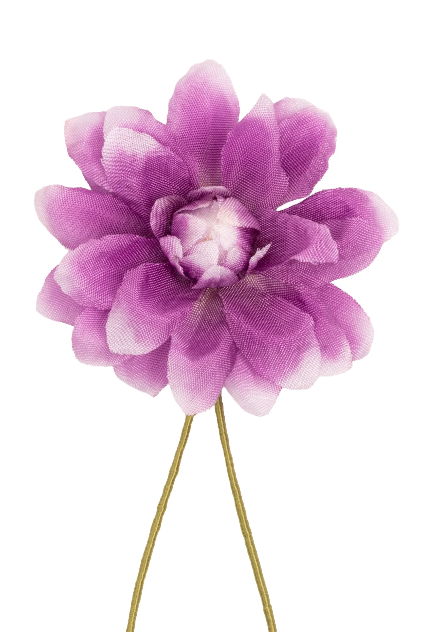 White & Purple Dahlia Boutonnière Flower