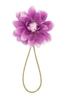 White & Purple Dahlia Boutonnière Flower