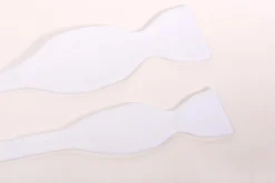 White Single End Marcella Pique Bow Tie