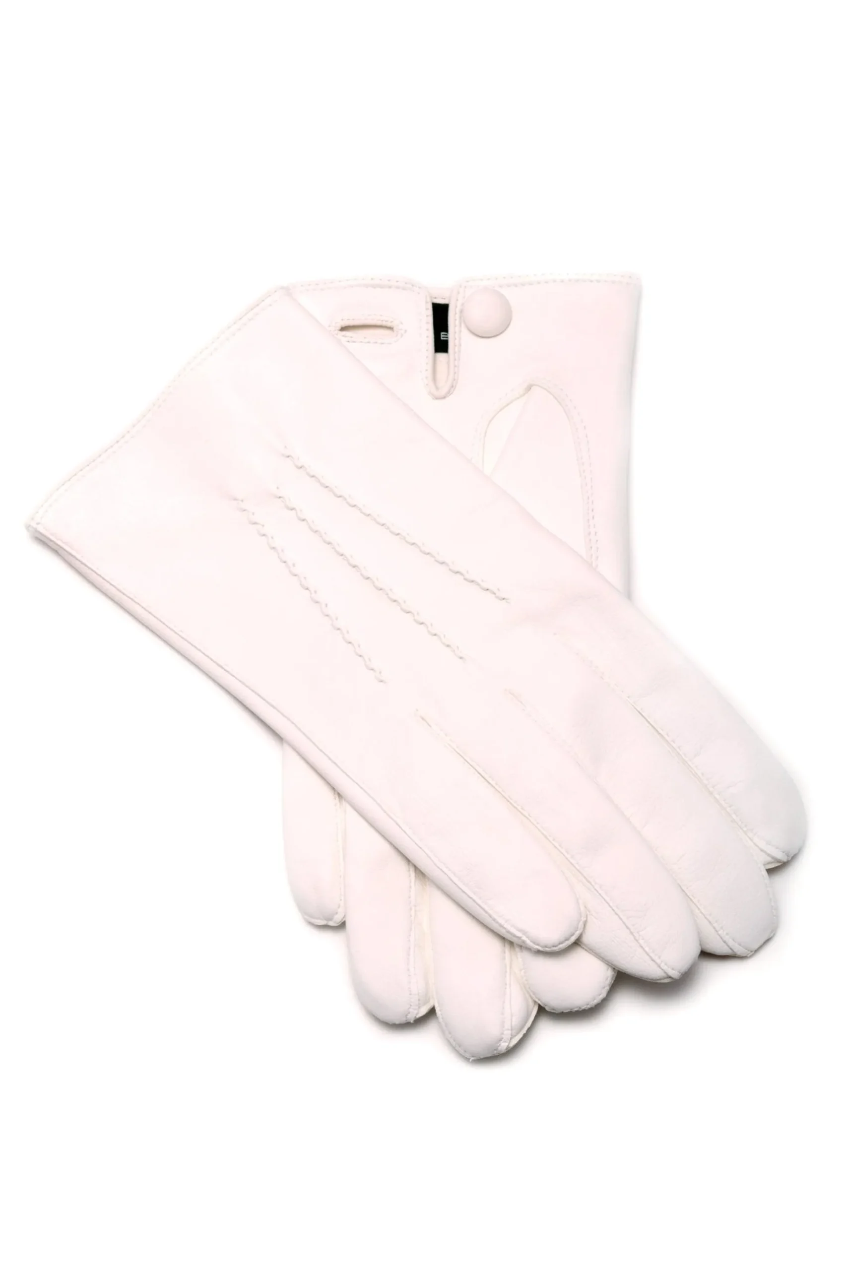 White Unlined Lamb Nappa Evening Dress Gloves
