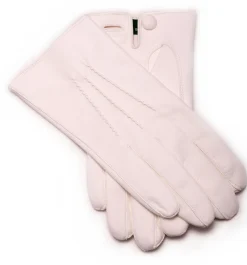 White Unlined Lamb Nappa Evening Dress Gloves