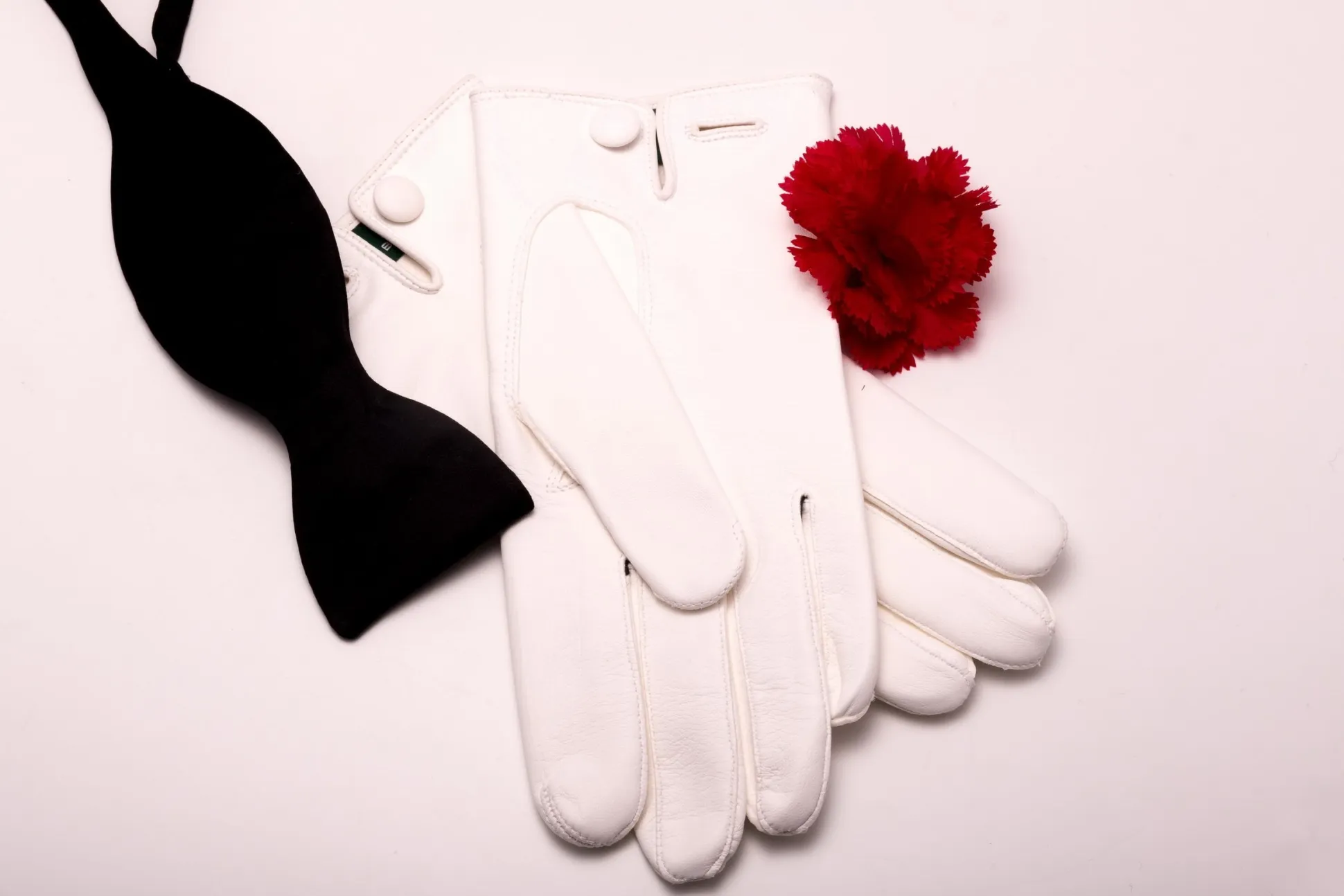 White Unlined Lamb Nappa Evening Dress Gloves