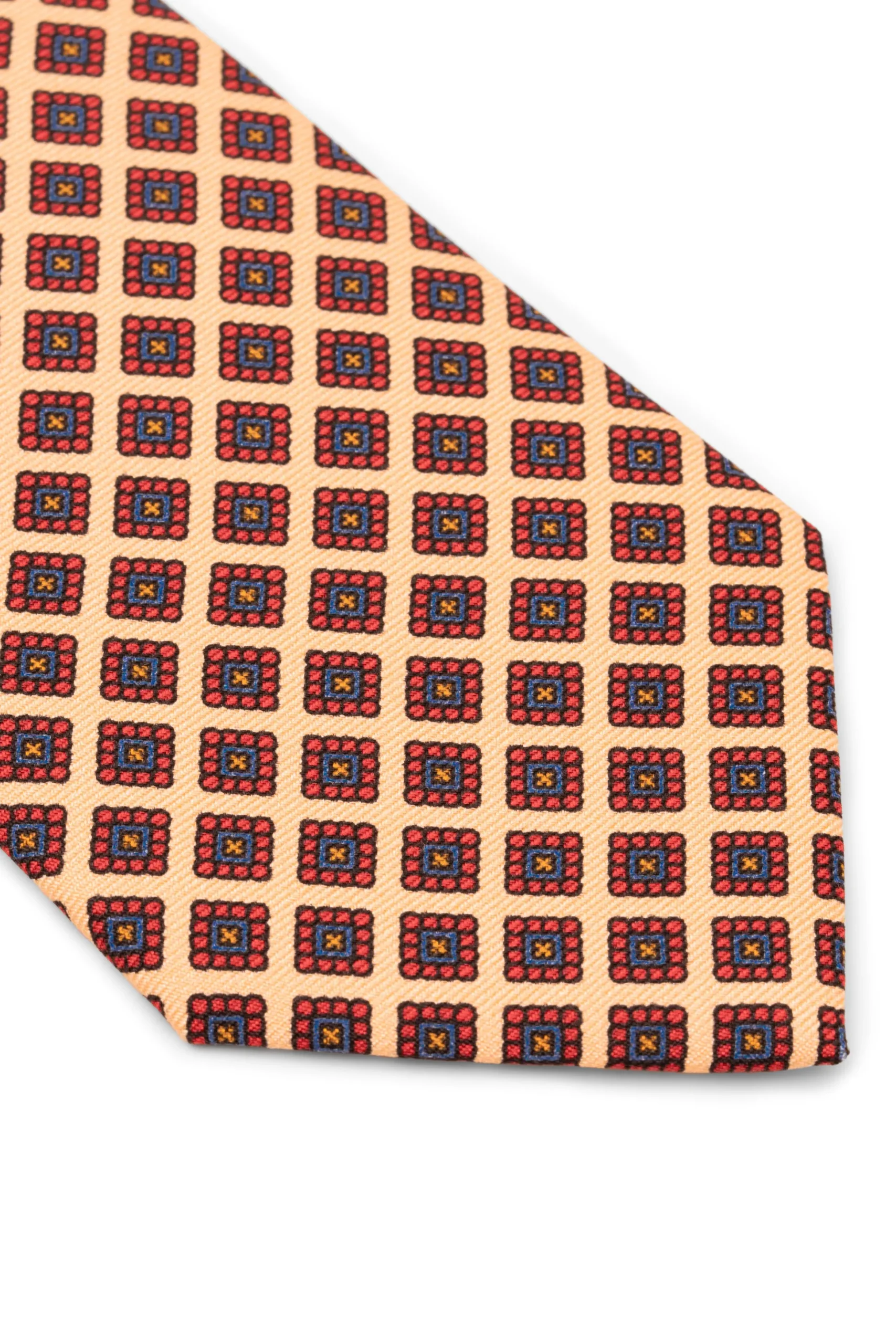 Yellow Diamond Madder Silk Tie