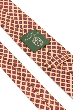 Yellow Diamond Madder Silk Tie