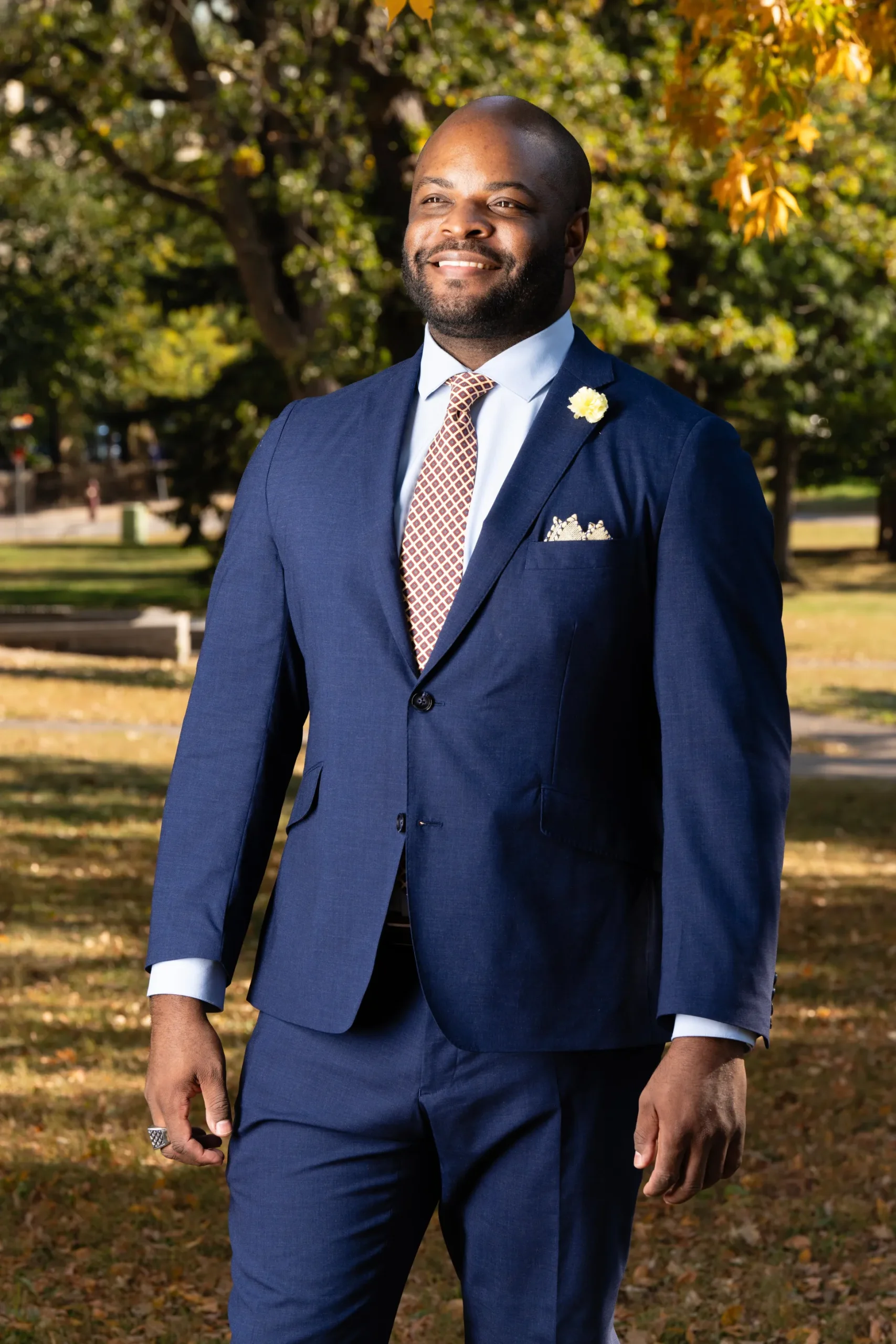 Yellow Diamond Madder Silk Tie