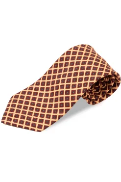 Yellow Diamond Madder Silk Tie