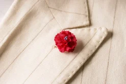 Young Hill Geranium Silk Boutonnière Flower
